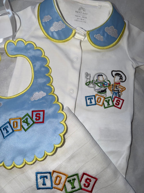 Toy Story Themed Personalised Baby Gift Set