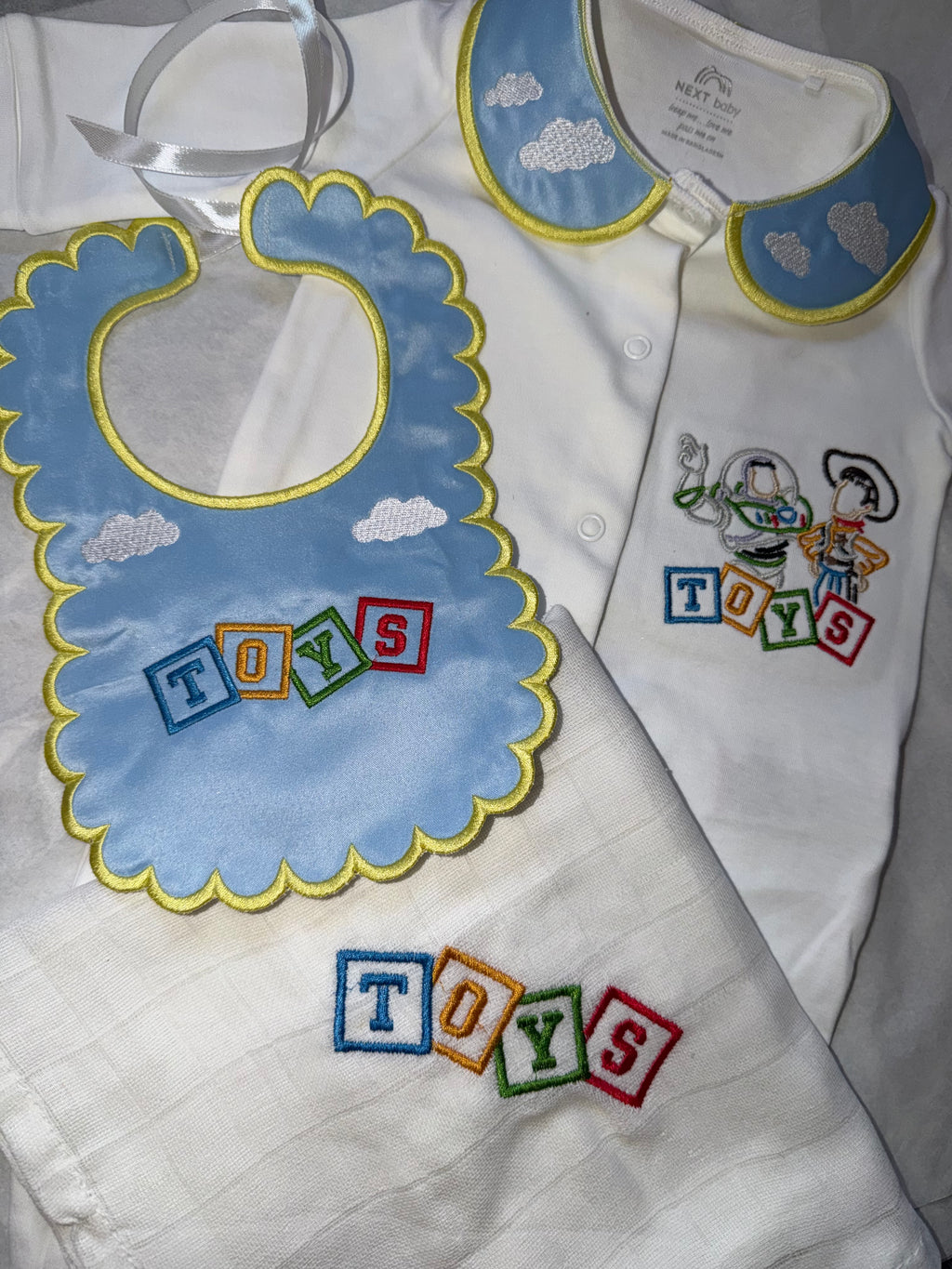 Toy Story Themed Personalised Baby Gift Set